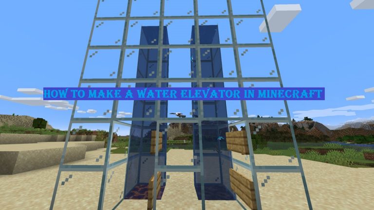 Step-by-Step Guide About How to Make a Water Elevator in Minecraft