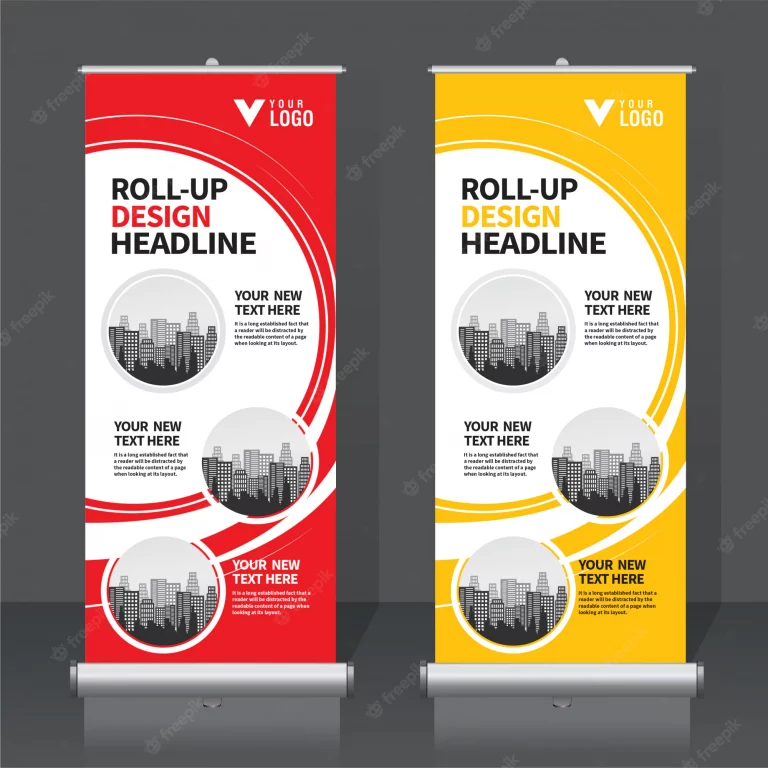 Retractable banner stand